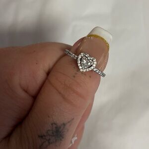 Pandora  Silver Heart Ring